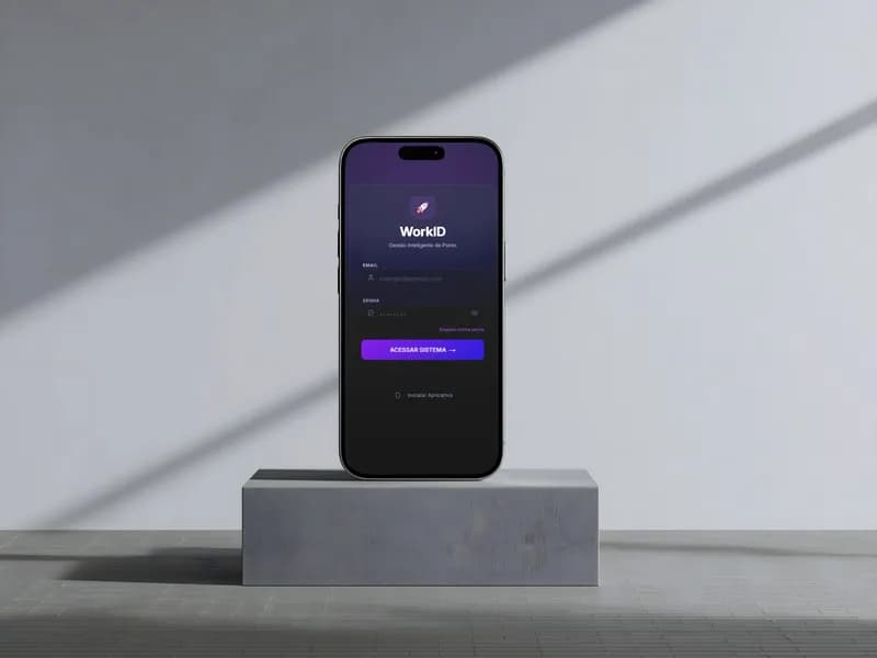 App WorkID para funcionários no celular